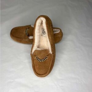 UGG Chestnut Suede Moccasin Slippers